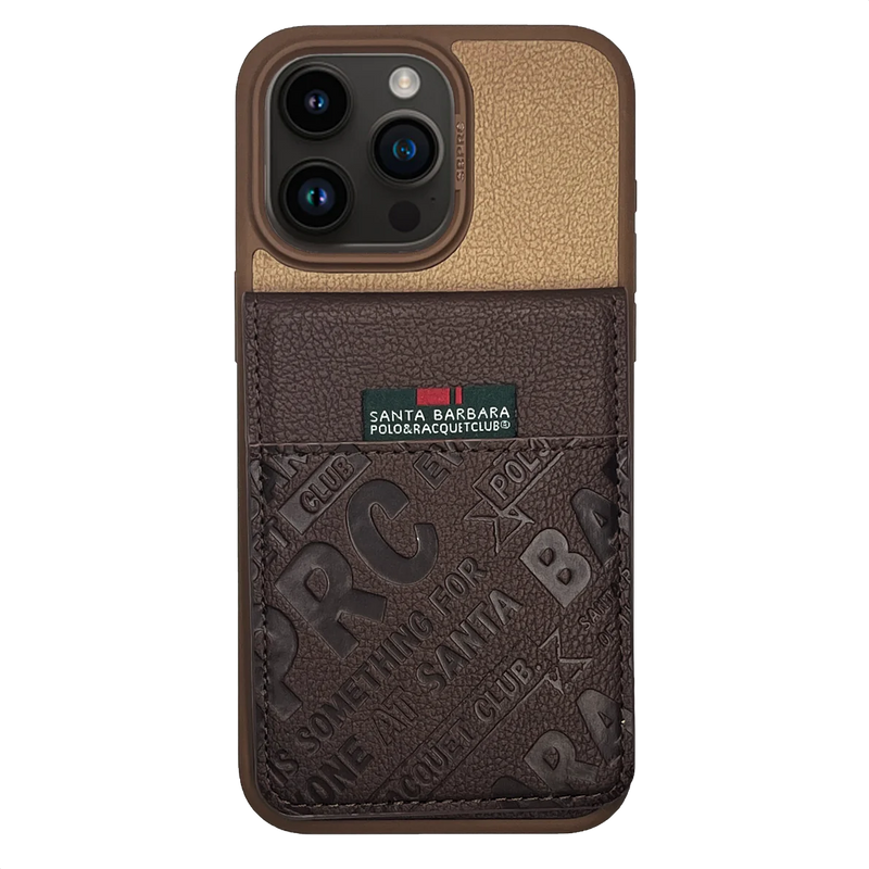 iPhone 15 Pro Max Hulda Series Genuine Santa Barbara Leather Case
