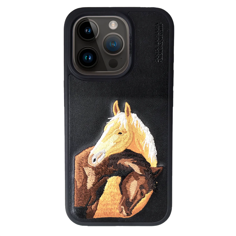 iPhone 15 Pro Isidor Series Genuine Santa Barbara Leather Case