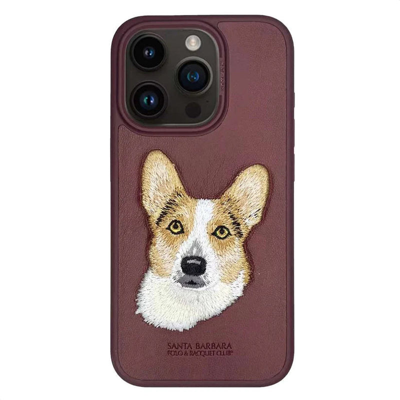 iPhone 15 Pro Curtis Series Genuine Santa Barbara Leather Case