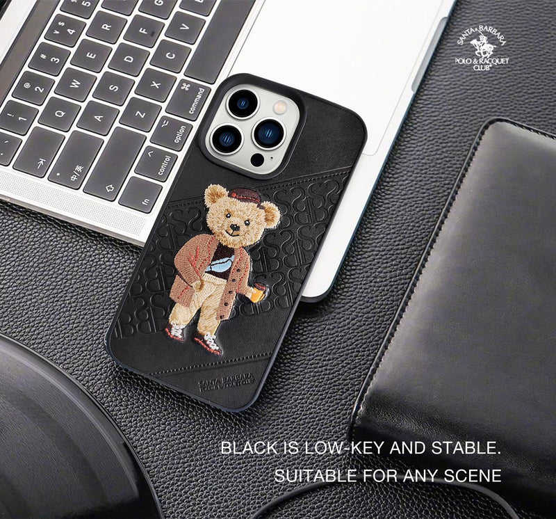 iPhone 14 Plus Crete Series Genuine Santa Barbara Leather Case