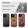 iPhone 15 Plus Primo Series Genuine Santa Barbara Leather Case