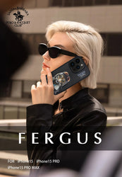 iPhone 15 Plus Fergus Series Genuine Santa Barbara Leather Case