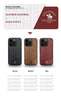 iPhone 15 Pro Max Ravel Series Genuine Santa Barbara Leather Case