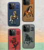 iPhone 15 Pro Boris Series Genuine Santa Barbara Leather Case