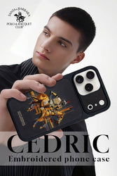 iPhone 17 Pro Max Cedric Series Genuine Santa Barbara Leather Case