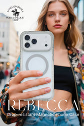 iPhone 17 Pro Max Rebecca Series Genuine Santa Barbara Leather Case