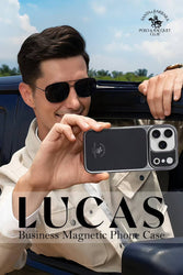 iPhone 17 Pro Max Lucas Series Genuine Santa Barbara Leather Case