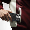 iPhone 17 Pro Max Knight Series Genuine Santa Barbara Leather Case