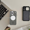 iPhone 17 Pro Max Knight Series Genuine Santa Barbara Leather Case