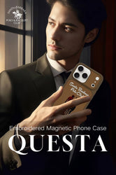 iPhone 17 Pro Questa Series Genuine Santa Barbara Leather Case
