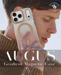 iPhone 17 Pro Max Augus Series Genuine Santa Barbara Leather Case