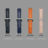 iWatch Brant Len Series Genuine Santa Barbara Leather Strap - Blue