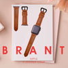 iWatch Brant Series Genuine Santa Barbara Leather Strap - Brown