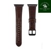 iWatch 42/44mm Series Genuine Santa Barbara Leather Strap - Brown