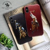iPhone XS Jockey Series Genuine Santa Barbara Leather Case