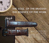 iWatch 42/44mm Series Genuine Santa Barbara Leather Strap - Brown