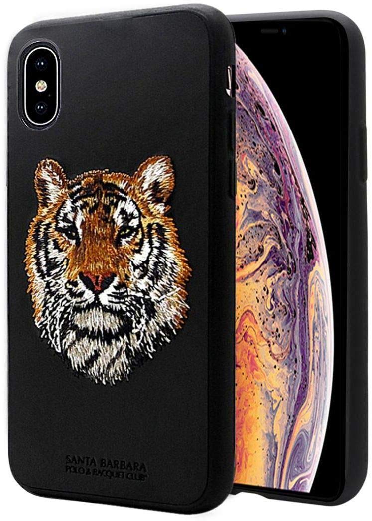 iPhone 8 Savanna Series Genuine Santa Barbara Leather Case - Tiger