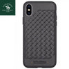 iPhone XS Max Ravel Series Genuine Santa Barbara Leather Case - Grey