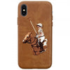 iPhone X Jockey Series Genuine Santa Barbara Leather Case