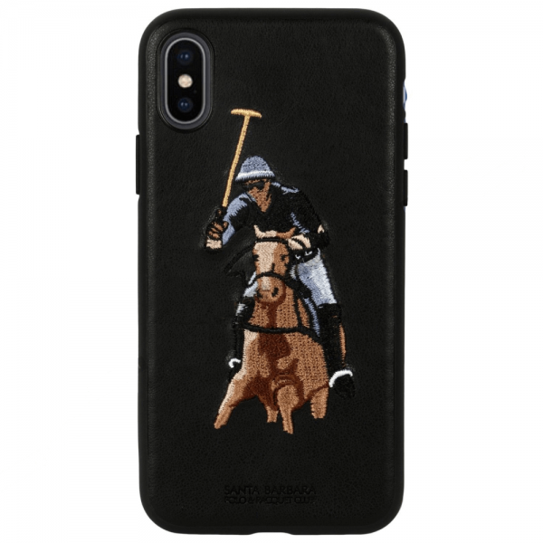 iPhone X Jockey Series Genuine Santa Barbara Leather Case